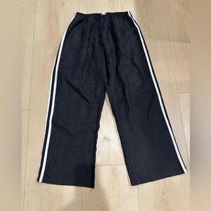 DONNI The Linen Crop Stripe Pant